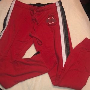 Vs pink red jogger sweatpants